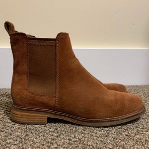 Clarks Clardale Arlo Dark Tan Suede Boots